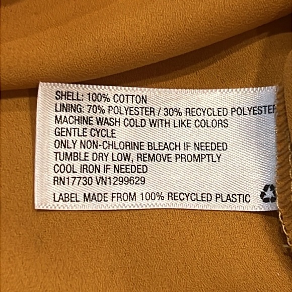 Knox Rose Mustard Color Sleeveless Top Ruffles, Eyelet, Empire Waist - Picture 8 of 12